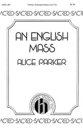 An English Mass SATB choral sheet music cover